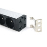 Multiprise rackable 19 pouces 8 prises avec interrupteur Fiche C14