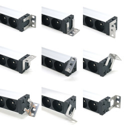 Multiprise rackable 19 pouces 8 prises avec interrupteur Fiche C14