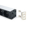 Multiprise rackable 19 pouces 8 prises avec interupteur fix orientabl