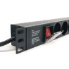 Multiprise rackable 19 pouces 8 prises avec interrupteur cable 1,80m