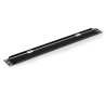 Passe câbles avec balai 19'' noir 1U pour armoire réseau 19''