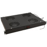 Plateau 4 ventilateurs avec thermostat pour armoire 19 