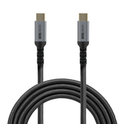 Cordon 100W 5A 20V Charge rapide USB 3.1 type C Mâle-Mâle 1.00m S