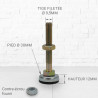 Jeu de 4 pieds réglable pour coffret ou armoire