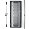Baie de brassage réseau 42U noire 800x800 montée