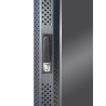 Baie serveur 42U 600x1000 porte verre/4 ventil/arrière saloon nid abe