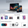 Cordon Nylon USB Type C Mâle-Mâle 60W 1.00m Noir S