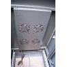 Baie serveur 42U 600x1000 porte verre/4 ventil/arrière saloon nid abe