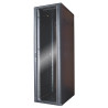 Baie serveur 42U 800x1000 porte verre/4 ventil/arrière saloon nid abe