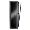Baie serveur 42U 800x1000 porte verre/4 ventil/arrière saloon nid abe