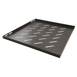 Plateau noir 4 points de fixations 500mm pour baie prof 800