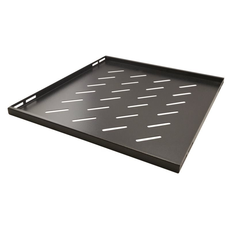 Plateau noir 4 points de fixations 500mm pour baie prof 800