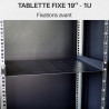 Plateau noir fixation avant 450mm 1U