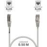 Câble réseau RJ45 Cat. 6 blindé FTP gris 0.50m Suspendu 