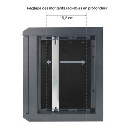 Coffret 10  monté  6U gris clair