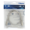 Câble réseau RJ45 Cat. 6 blindé FTP gris 0.50m Suspendu 