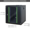 Coffret 10  monté 6U noir