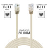 Cordon ADSL RJ11 M/M 20.00M