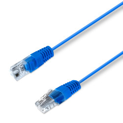 Cordon téléphone RJ45 1 paire 4-5/4-5 bleu 0.50m