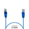 Cordon téléphone RJ45 1 paire 4-5/4-5 bleu 0.50m