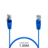 Cordon téléphone RJ45 1 paire 4-5/4-5 bleu 1.00m