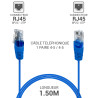 Cordon téléphone RJ45 1 paire 4-5/4-5 bleu 1.50m