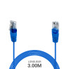 Cordon téléphone RJ45 1 paire 4-5/4-5 bleu 3.00m