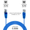 Cordon téléphone RJ45 1 paire 4-5/4-5 bleu 5.00m