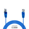 Cordon téléphone RJ45 1 paire 4-5/4-5 bleu 5.00m