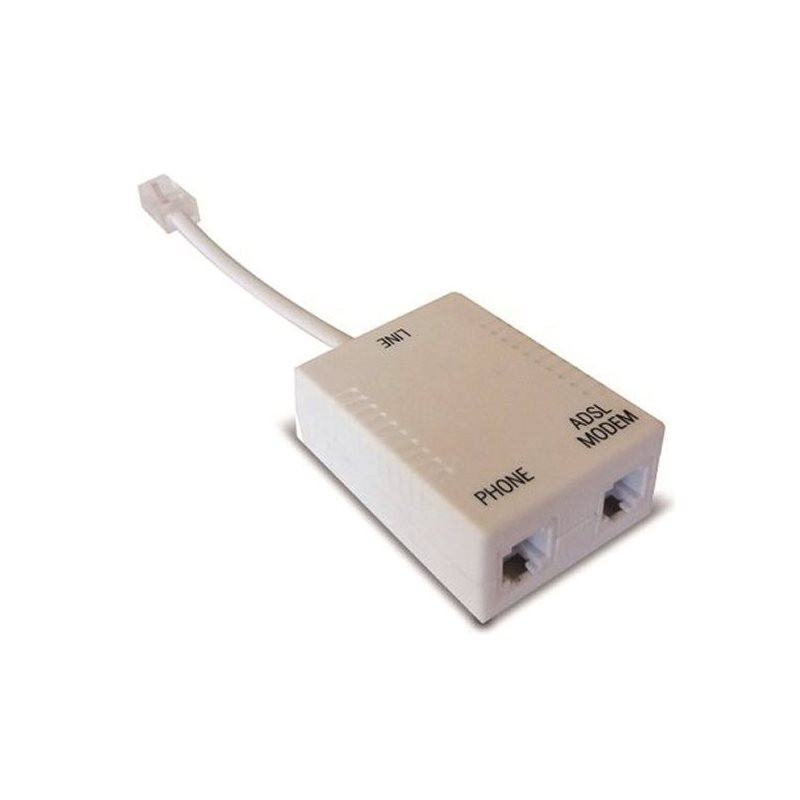 Filtre ADSL RJ45 vers 2 x RJ11 avec câble de 0.10m