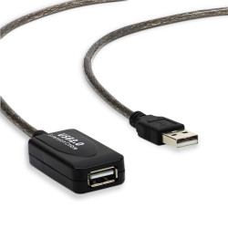 Câble répéteur USB 2.0 10.00m A mâle côté PC - A femelle côté périph.