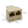 Coupleur RJ45 en T F/F/F 8P8C