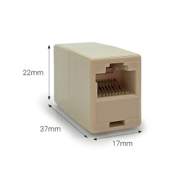Raccord F/F RJ45 8P8C droit Sachet