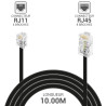 Cordon téléphone RJ11 4C / RJ45 8C M/M 10.00M