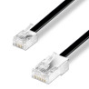 Cordon téléphone RJ11 4C / RJ45 8C M/M 10.00M