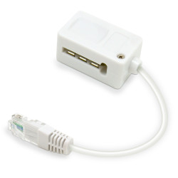 Adaptateur RJ45 / prise France télécom femelle cordon 0.10 m