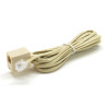 Rallonge téléphonique RJ11 Male à RJ11 Femelle 3,00 mètres Beige
