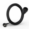 Rallonge Prolongateur électrique 2P+T 3G1.5mm2 - 3.00 mètres noir