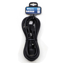 Rallonge Prolongateur électrique 2P+T 3G1.5mm2 - 3.00 mètres noir