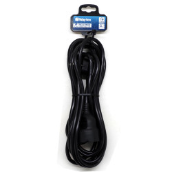 Rallonge Prolongateur électrique 2P+T 3G1.5mm2 - 5.00 mètres noir