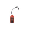Mini lecteur USB 2.0 de cartes microSD/TFLASH attache port clé-rouge