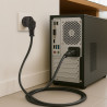 Cordon alimentation secteur 2 P+T CEE7/IEC C13 10A/250V 5,00 Mètres