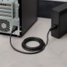 Rallonge alimentation IEC C13 / IEC C14 10A/250V 3,00 Mètre noire