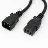 Rallonge alimentation IEC C13 / IEC C14 10A/250V 3,00 Mètre noire