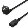 Cordon d'alim secteur 2 pôles + terre CEE7 / IEC C19 3 x 1.5mm² 1.80m