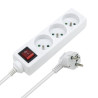Multiprise électrique avec interrupteur 3 prises 1.50m blanche NF