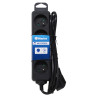 Multiprise électrique sans interrupteur 4 prises cable 1.50m noire NF