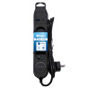 Multiprise électrique inter 3 prises + 2 USB A et C cable 1.50m noire