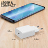 Chargeur secteur Slim rapide USB-C 25W Blanc Suspendu