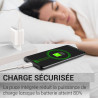 Chargeur secteur rapide Double USB USB-A et USB-C 30W Blanc Suspendu
